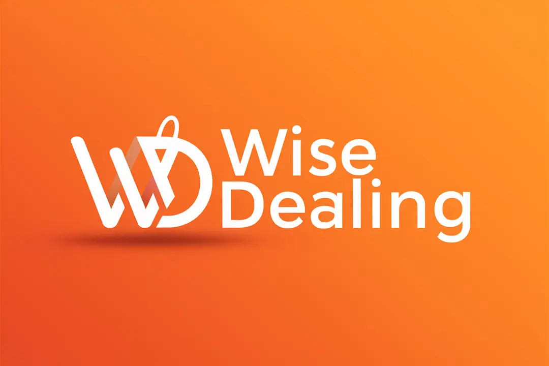 Collage of the WiseDealing site: navigation, category index, and deal grid